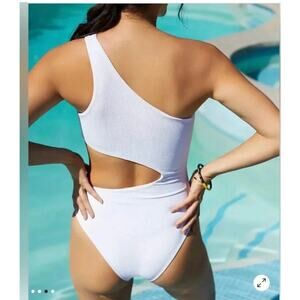 Beach Riot Celina One-Piece Ribbed Cutout Swimsuit - Small (new)